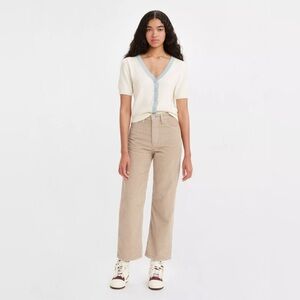 Levi’s Ribcage Straight Corduroy Pants Size 29 Tan Brown